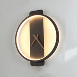 Nordic Wall Lamp with Clock Modeling Design - Functional and Stylish Bedroom Lighting