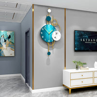 Nordic Metal Home Wall Art Clock - Fashionable Contemporary Elegance