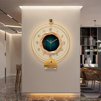Concentric Circles LED Wall Clock for Luxurious Home Decor