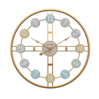 Elegant Iron Mute European Wall Clock - Timeless Elegance for Your Space