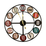 Nordic Wrought Iron Wall Sticker Clock - Timeless Elegance for Your Home