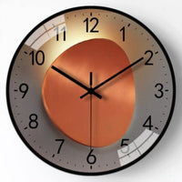 Modern Shadow Clock Wall Clock with silent movement and sleek plexiglass mirror surface, ideal for living rooms, hallways, and offices.
