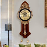 European Elegance: Pure Copper Wall Clock for Stylish Living Spaces