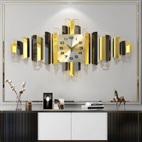 Nordic Style 3D Wall Clock: Modern Artistic Statement