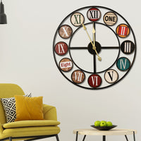 Nordic Wrought Iron Wall Sticker Clock - Timeless Elegance for Your Home